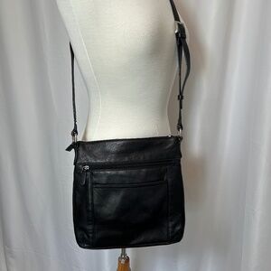 GIANI BERNINI BLACK LEATHER BAG